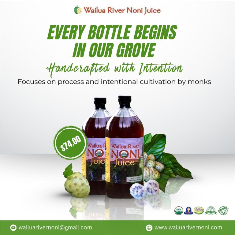 Noni Juice from Hawaii: A Natural Way to Support Wellness and Ease Everyday Discomfort